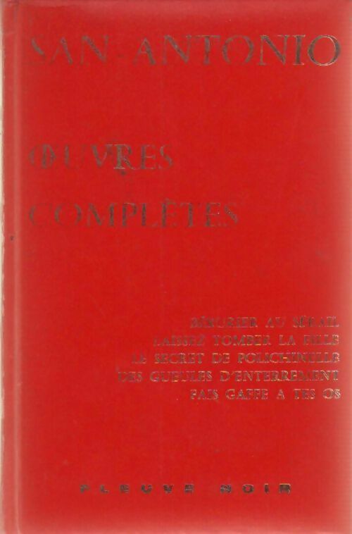 Livrenpoche : Oeuvres complètes Tome III - San-Antonio - Livre