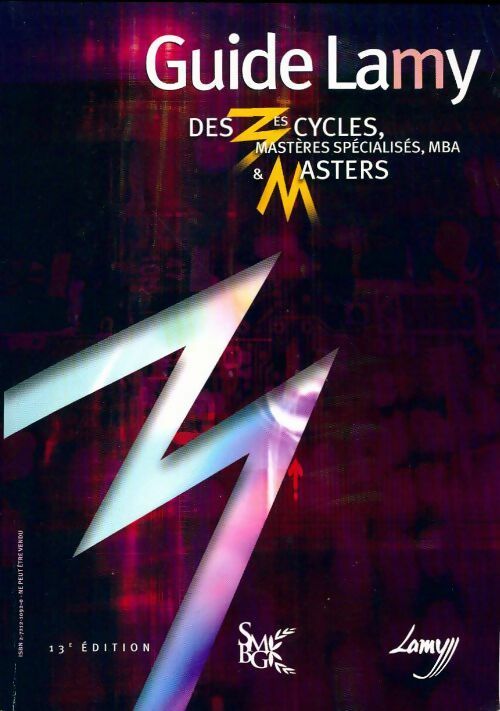 Livrenpoche : Guide Lamy des 3es Cycles et des mastères spécialisés 2005 - Collectif - Livre