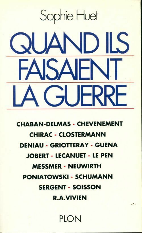 Livrenpoche : Quand ils faisaient la guerre - Sophie Huet - Livre