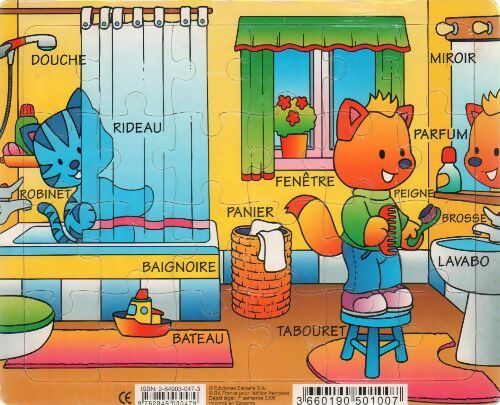 Livrenpoche : Puzzle 24 pièces salle de bain - Inconnu - Livre