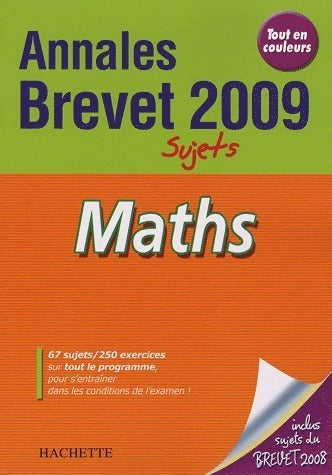 Maths brevet Sujets 2009 - Philippe Rousseau -  Annales - Livre