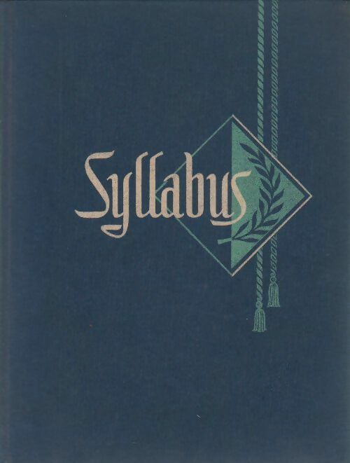 Livrenpoche : The Syllabus Tome LXI - Betty Smith - Livre