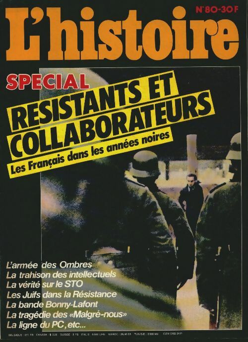 Livrenpoche : L'histoire n°80 : Spécial résistants et collaborateurs - Collectif - Livre