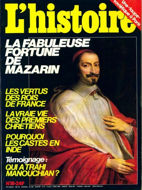 Livrenpoche : L'histoire n°81 : La fabuleuse fortune de Mazarin - Collectif - Livre