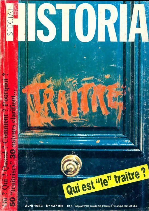 Livrenpoche : Historia spécial n°437 bis : Qui est le traitre ? - Collectif - Livre