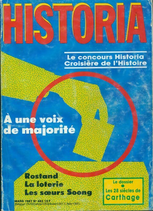 Livrenpoche : Historia n°483 : A une voix de majorité - Collectif - Livre