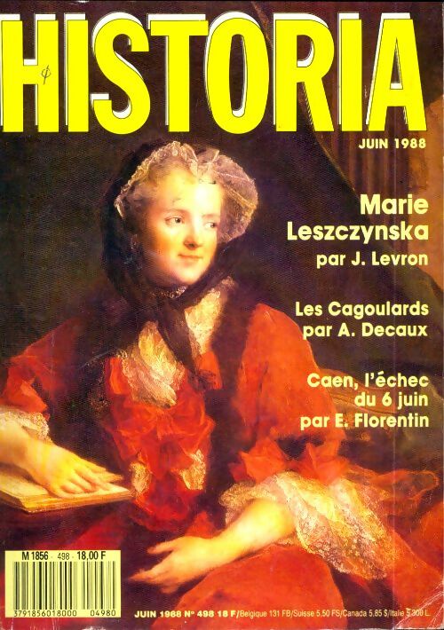 Livrenpoche : Historia n°498 : Marie Lesczynska / Les cagoulards / Caen, l'échec - Collectif - Livre