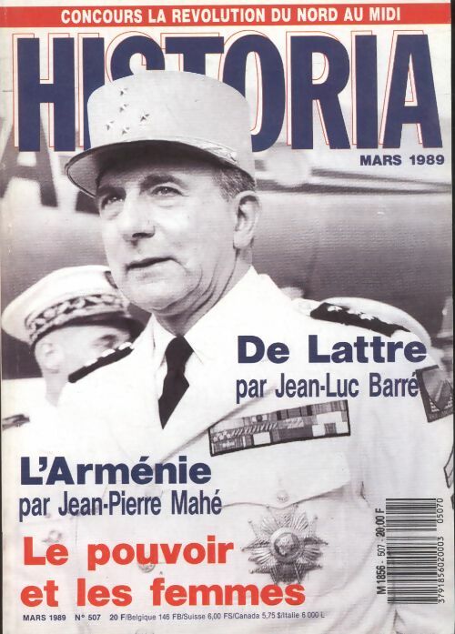 Livrenpoche : Historia n°507 : De Lattre par Jean-Luc Barré - Collectif - Livre
