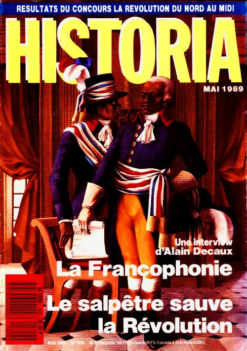 Historia n°509 : La francophonie / Le salpêtre sauve la Révolution - Collectif -  Historia - Livre