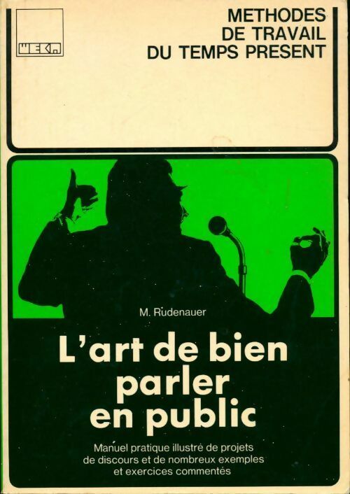 Livrenpoche : L'art de bien parler en public - M. Rudenauer - Livre