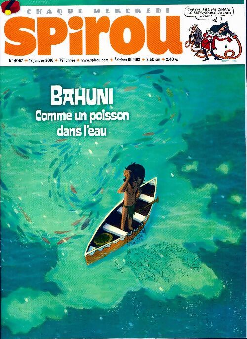 Livrenpoche : Spirou n°4057 : Bahuni, comme un poisson dans l'eau - Collectif - Livre