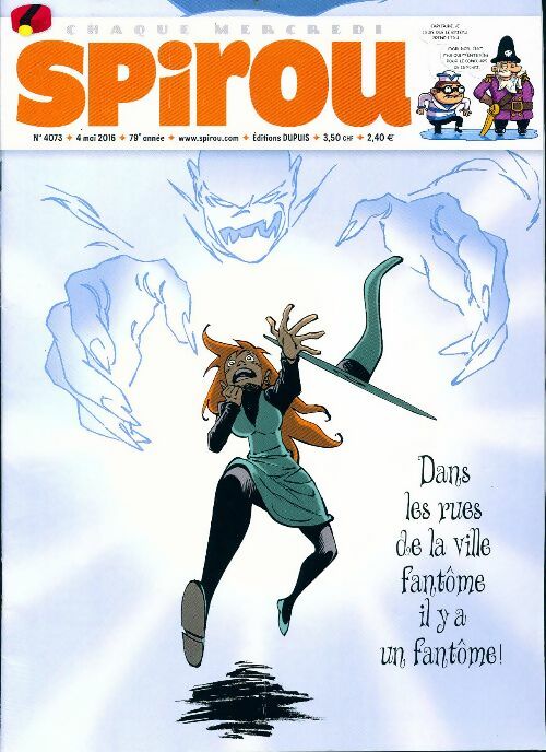 Livrenpoche : Spirou n°4073 : Dans les rues de la ville fantôme, il y a un fantôme - Collectif - Livre