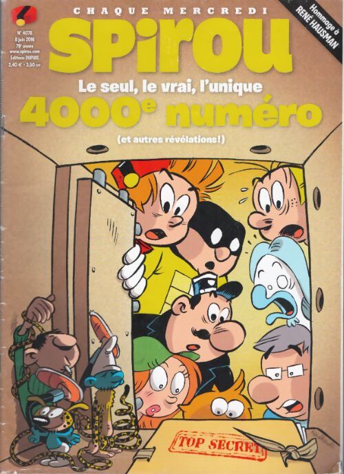 Livrenpoche : Spirou n°4078 : 4000e numéro - Collectif - Livre