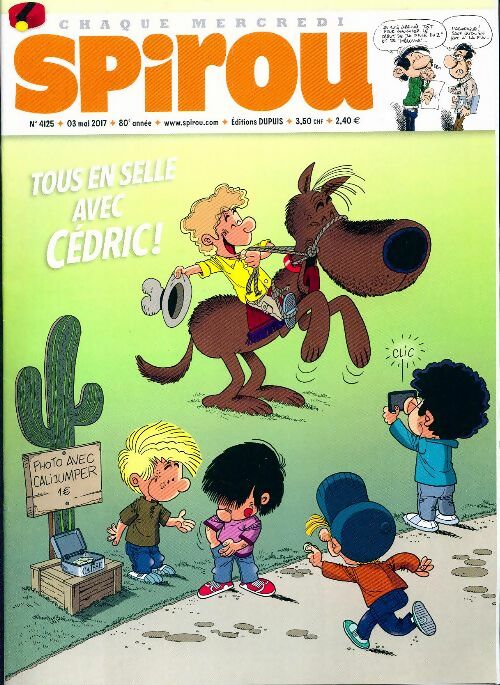 Livrenpoche : Spirou n°4125 : Tous en selle avec Cédric ! - Collectif - Livre