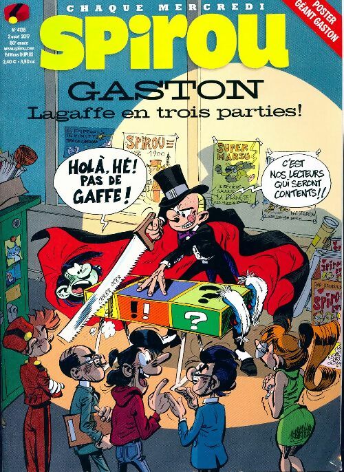 Livrenpoche : Spirou n°4138 : Gaston Lagaffe en trois parties ! - Collectif - Livre