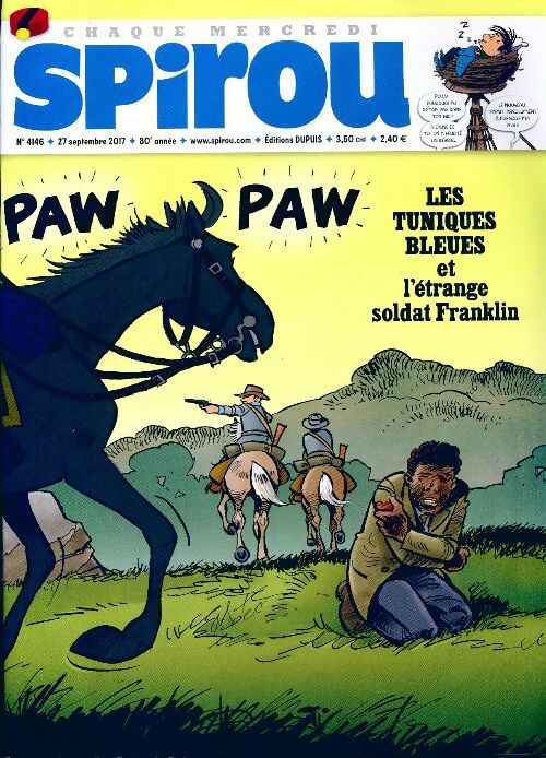 Livrenpoche : Spirou n°4146 : Les Tuniques bleues et l'étrange soldat Franklin - Collectif - Livre