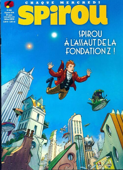 Livrenpoche : Spirou n°4164 : Spirou à l'assaut de la Fondation Z ! - Collectif - Livre