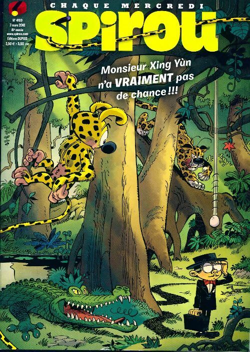 Livrenpoche : Spirou n°4169 : Monsieur Xing Yun n'a vraiment pas de chance !!! - Collectif - Livre