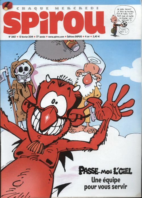 Livrenpoche : Spirou n°3957 : Passe moi l'ciel, une équipe pour vous servir - Collectif - Livre
