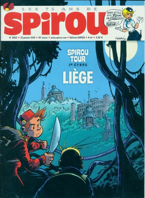 Livrenpoche : Spirou n°3902 : Spirou Tour 1re étape : Liège - Collectif - Livre