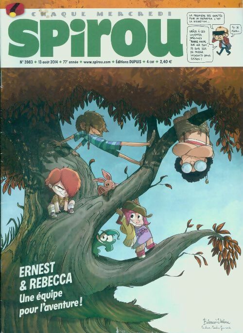 Livrenpoche : Spirou n°3983 : Ernest & Rebecca. Une équipe pour l'aventure ! - Collectif - Livre