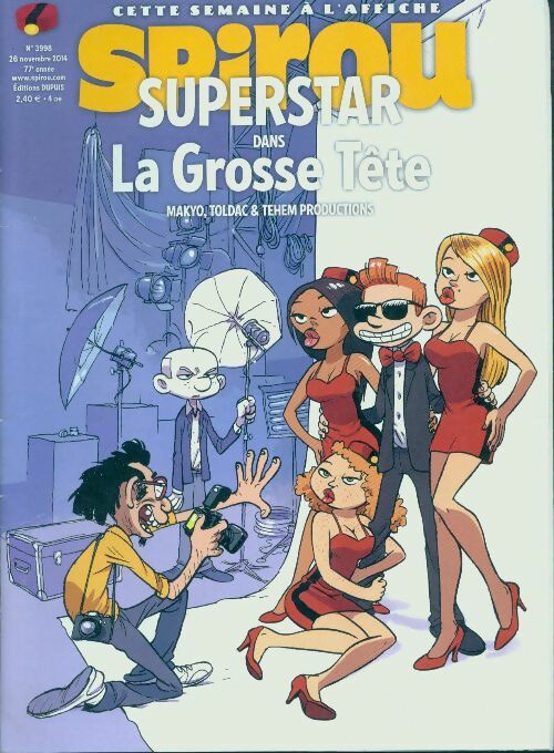Livrenpoche : Spirou n°3998 : Superstar dans la grosse tête - Collectif - Livre