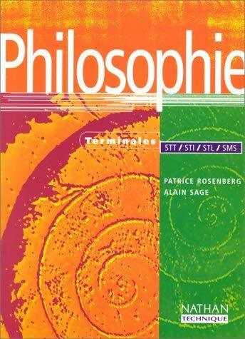 Livrenpoche : Philosophie terminales STT - STI - STL - SMS - Alain Sage - Livre
