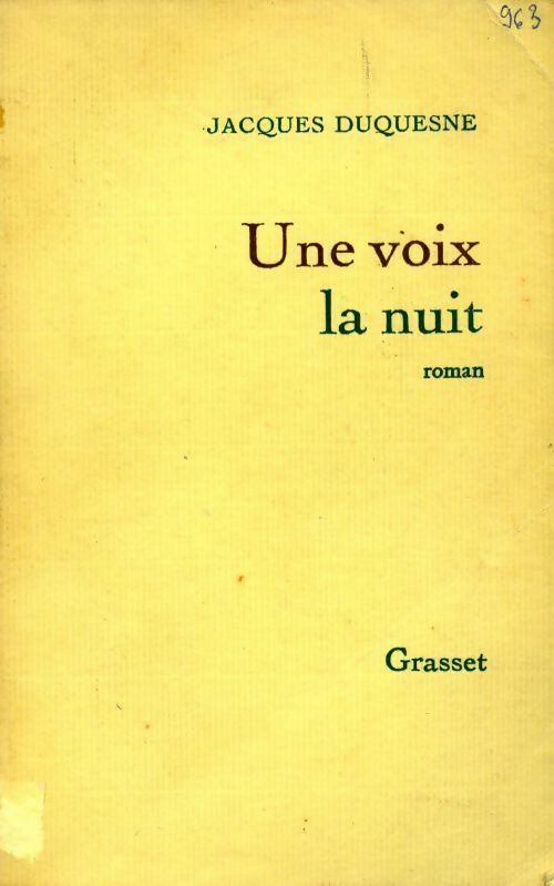 Livrenpoche : Une voix la nuit - Jacques Duquesne - Livre
