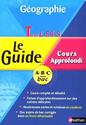 Livrenpoche : Géographie Terminales L, ES, S Cours approfondi 2004 - Heinrich Jannot - Livre