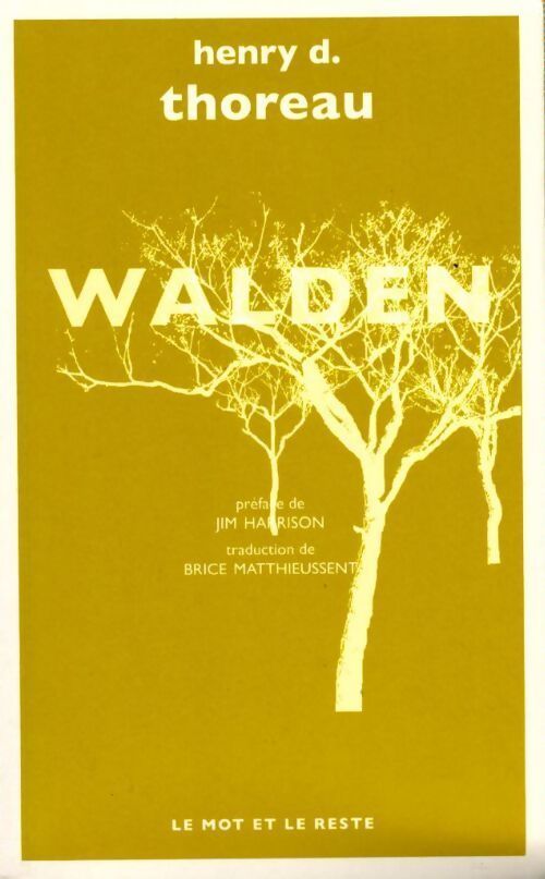 Walden - Henry David Thoreau - Livre