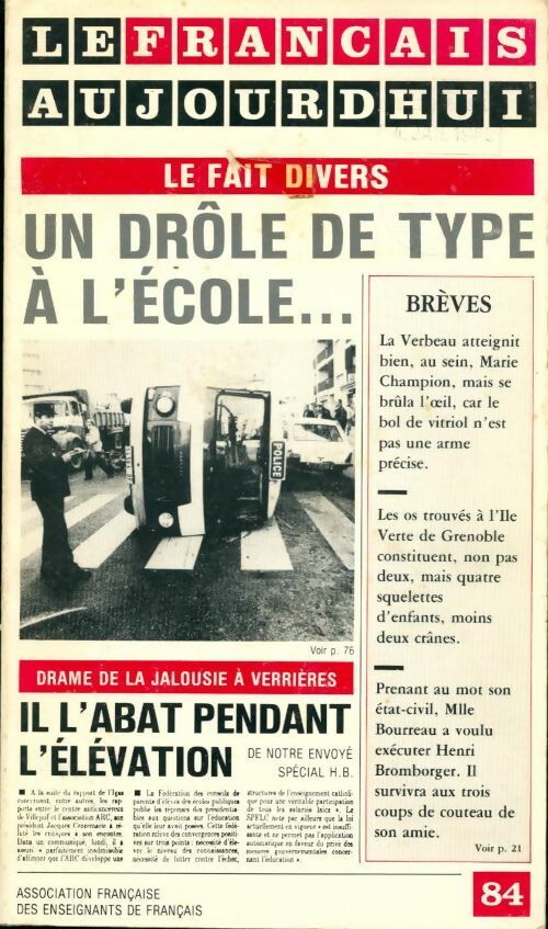 Livrenpoche : Le français aujourd'hui n°84 - Collectif - Livre