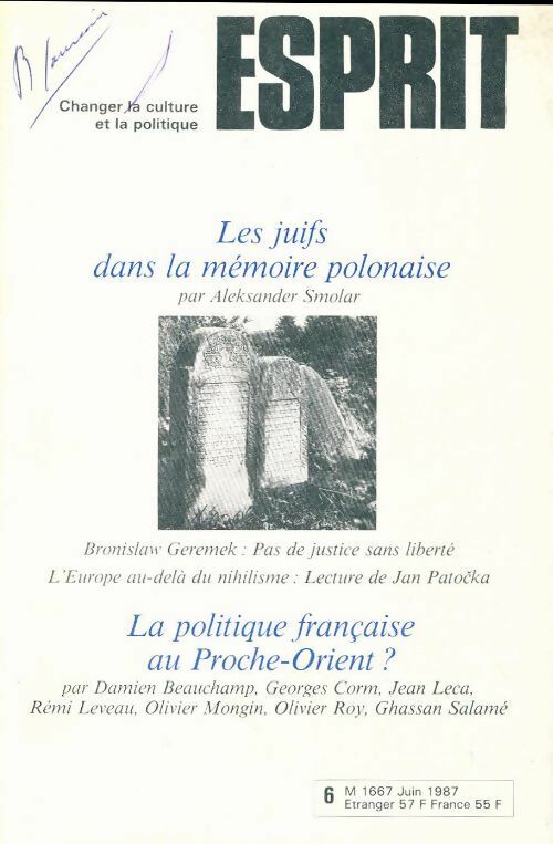 Livrenpoche : Esprit n°127 : Les juifs dans la mémoire polonaise - Collectif - Livre
