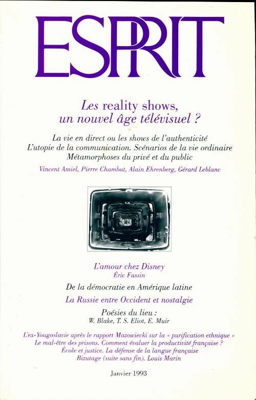 Livrenpoche : Esprit n°188 - Collectif - Livre