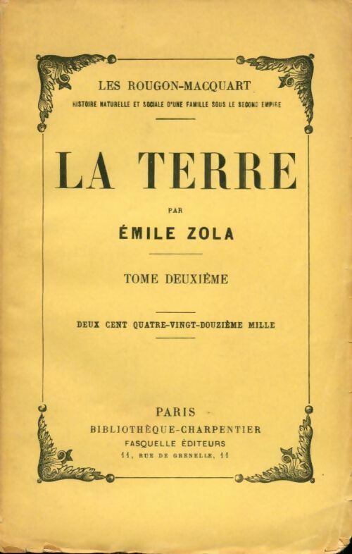 Livrenpoche : La terre Tome II - Emile Zola - Livre