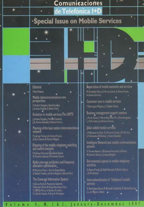 Livrenpoche : Comunicaciones de telefonica I+D Tome VIII - Collectif - Livre
