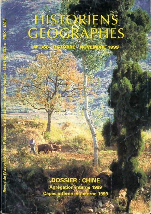Livrenpoche : Historiens & géographes n°368 : Chine - Collectif - Livre