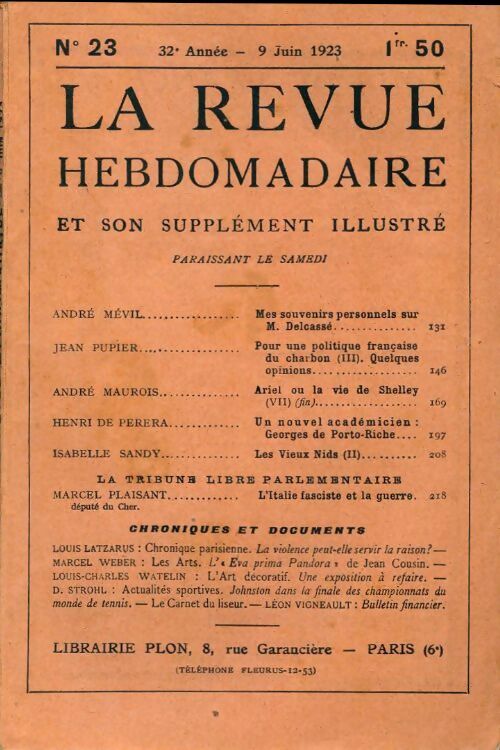 Livrenpoche : La revue hebdomadaire 32e année n°23 - Collectif - Livre