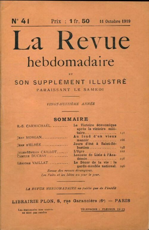 Livrenpoche : La revue hebdomadaire 28e année n°41 - Collectif - Livre