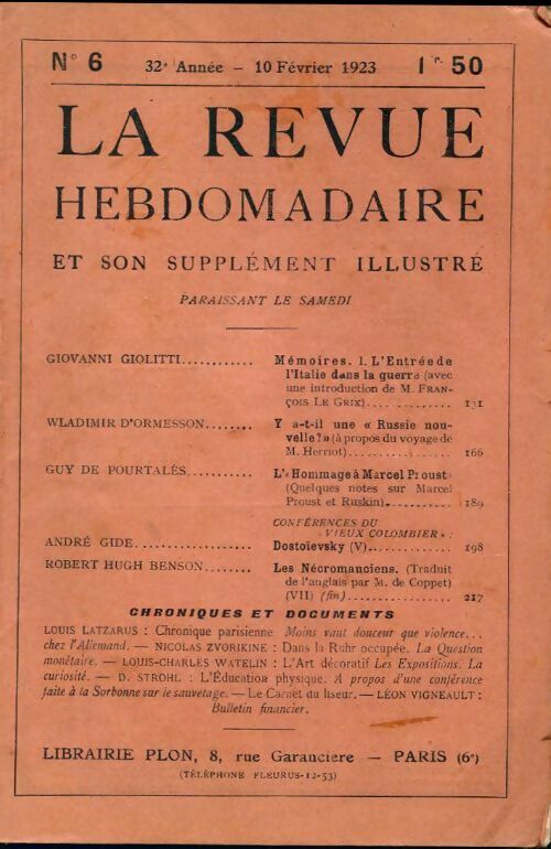 Livrenpoche : La revue hebdomadaire 32e année n°6 - Collectif - Livre