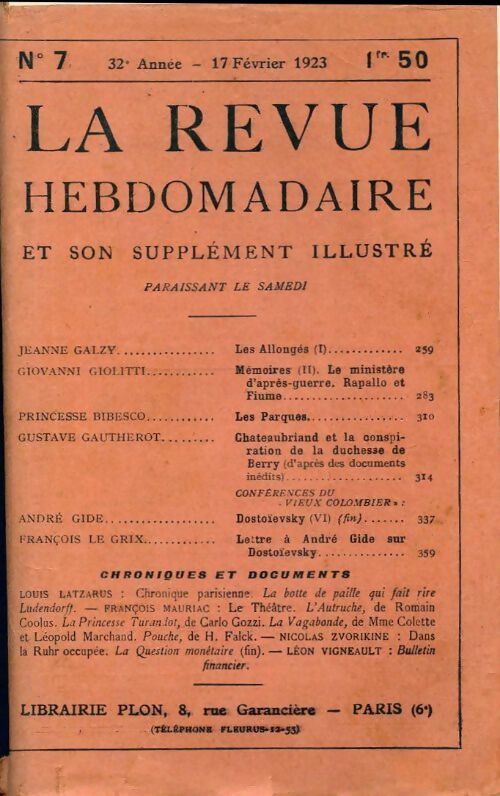 Livrenpoche : La revue hebdomadaire 32e année n°7 - Collectif - Livre