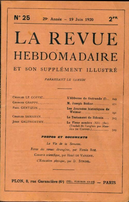 Livrenpoche : La revue hebdomadaire 29e année n°25 - Collectif - Livre