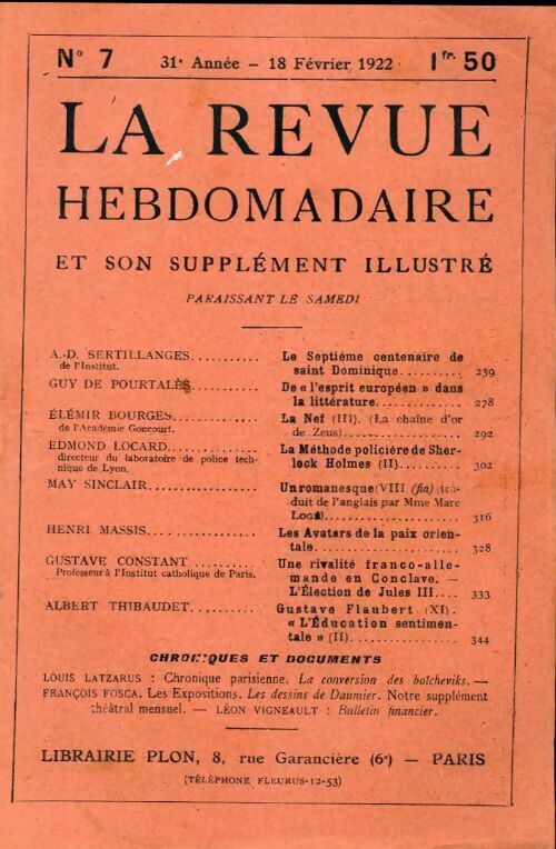 Livrenpoche : La revue hebdomadaire 31e année n°7 - Collectif - Livre