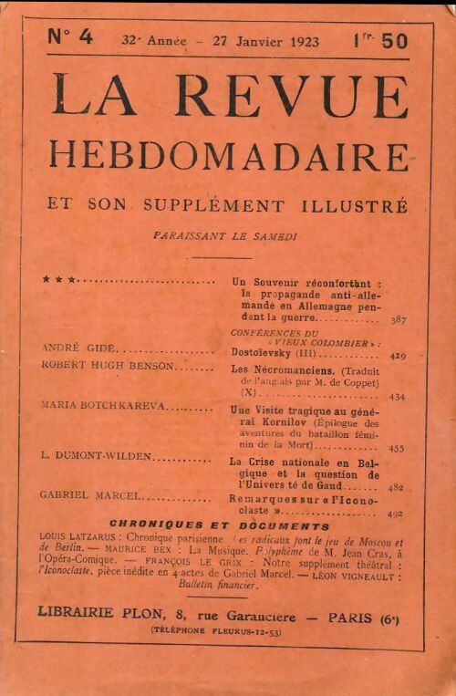 Livrenpoche : La revue hebdomadaire 32e année n°4 - Collectif - Livre