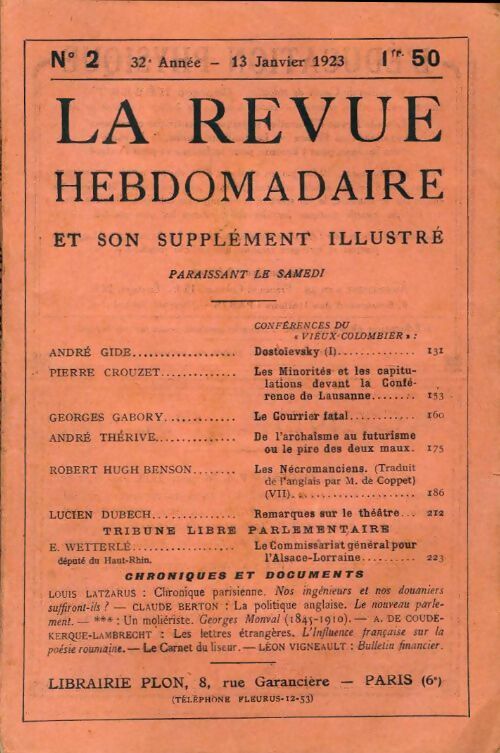 Livrenpoche : La revue hebdomadaire 32e année n°2 - Collectif - Livre