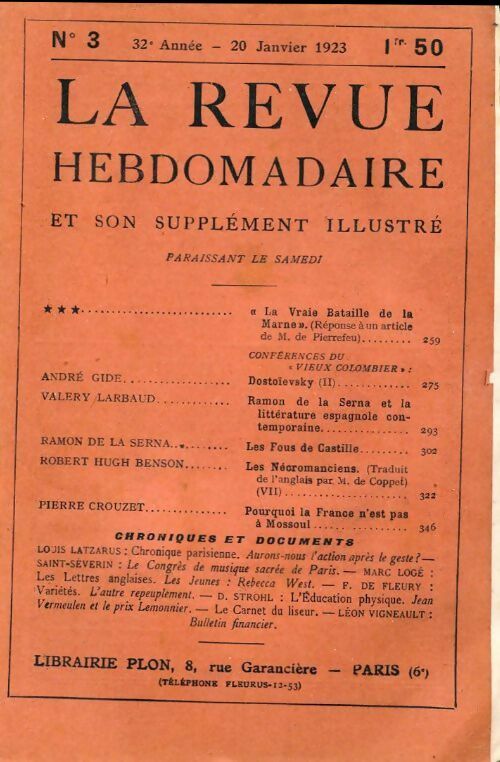 Livrenpoche : La revue hebdomadaire 32e année n°3 - Collectif - Livre