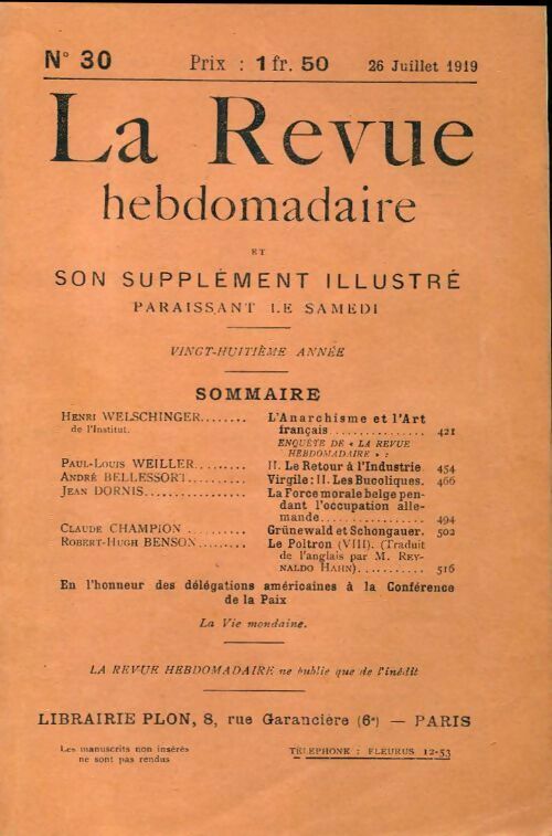 Livrenpoche : La revue hebdomadaire 28e année n°30 - Collectif - Livre