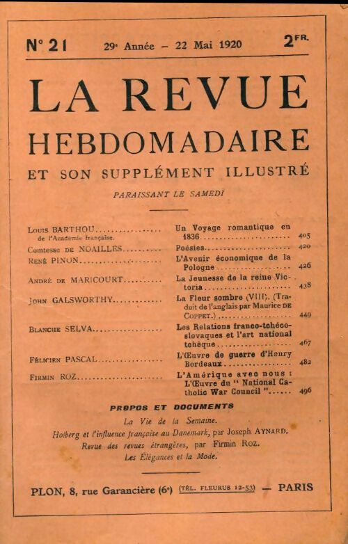 Livrenpoche : La revue hebdomadaire 29e année n°21 - Collectif - Livre