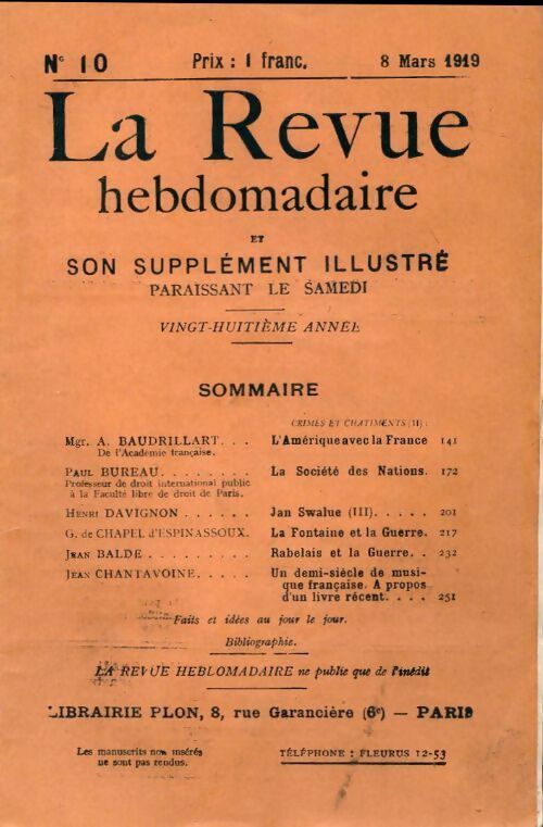 Livrenpoche : La revue hebdomadaire 28e année n°10 - Collectif - Livre