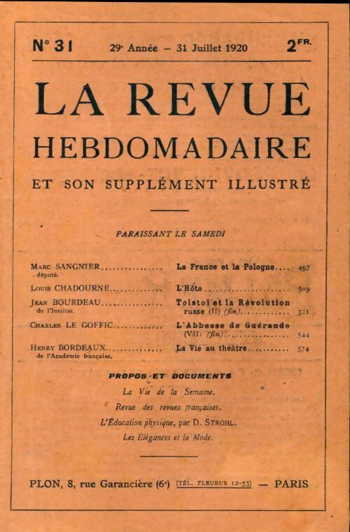 Livrenpoche : La revue hebdomadaire 29e année n°31 - Collectif - Livre