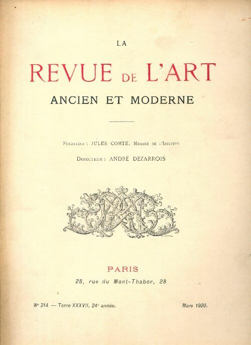 Livrenpoche : Revue de l'art ancien et moderne n°214 - Collectif - Livre
